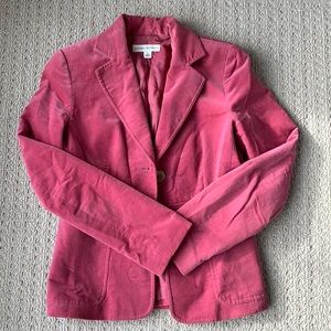 Vintage Bubblegum pink velveteen blazer